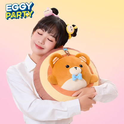 eggy party teddy pillow