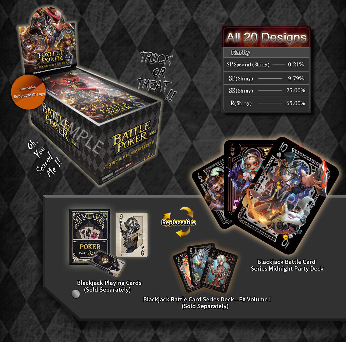 Identity V - Blackjack Battle Card Deck Vol. 2 Midnight Party Series