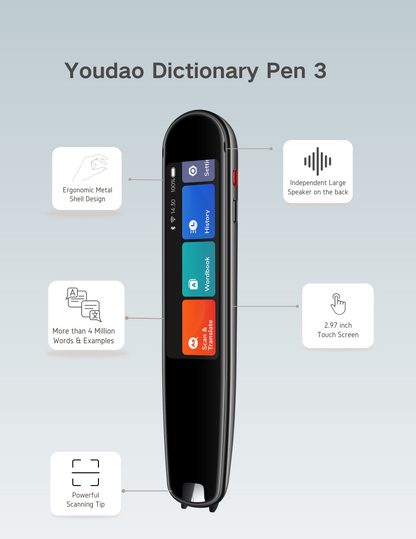 Youdao Dictionary Pen 3 with Yellow Chicken Case - Best Scanning Pen
