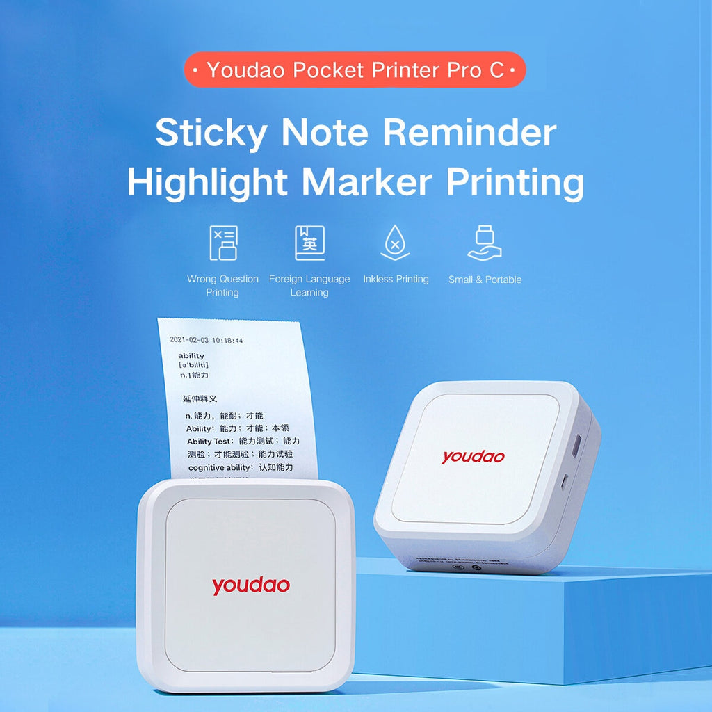 Fabrikant Manifold Hvad er der galt Youdao Dictionary Pen 3 with Pocket Printer